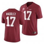 Men's Alabama Crimson Tide #17 Jaylen Waddle Crimson 2019 NCAA Home Game College Football Jersey 2403NYCX0